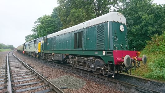 28/07/19 - loaded test run at Leicester North on the 14:00 service - Photo by James Whincup
