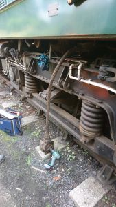The speedo drive removed from the axle and being powered by a drill to setup the speedo’s. - Photo by James Whincup