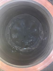 View down D8098 A3 cylinder and piston crown. Photo by Georgia Williams