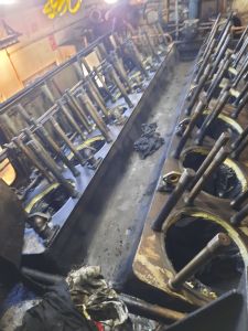 Top of the power unit after being cleaned. Photo by James Whincup