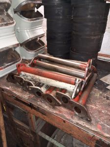 Push rod tubes on the bench after cleaning and gaskets were removed. Photo by James Whincup