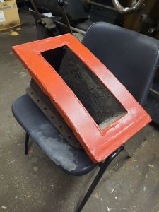 The exhaust stacks tops have been painted in primer. Photo by James Whincup