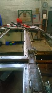 Weld repairs after cleaning where rust had pushed it apart. Photo by Steve Rowston