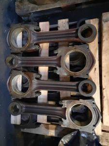 Conrods pre cleaning. Photo by James Whincup