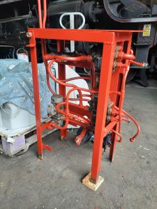 Brake frame in primer. Photo by James Whincup