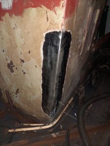 New panelling welded in. Photo by James Whincup