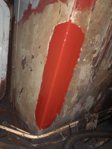 New panel in primer. Photo by James Whincup