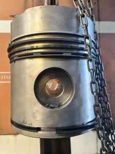 Piston/connecting rod assembly with new rings ready for fitment. Photo by Steve Rowston