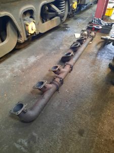 A bank exhaust ready for craning in. Photo by James Whincup