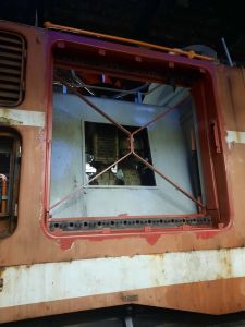 B side radiator area after cleaning and painting in primer. Photo by James Whincup