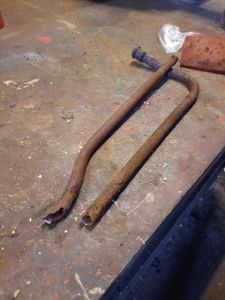 This should be one complete pipe. Located under the driver seat in no.1 cab. Photo by James Whincup