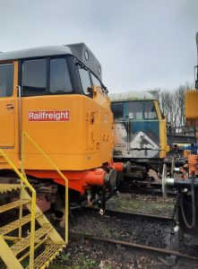 31210 and 31235 hanging around outside. Photo by James Whincup