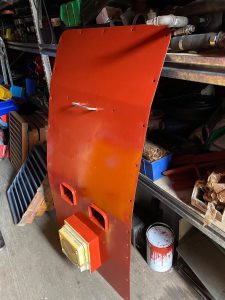 Outside no.1 nose end cover after primer. Photo by James Whincup