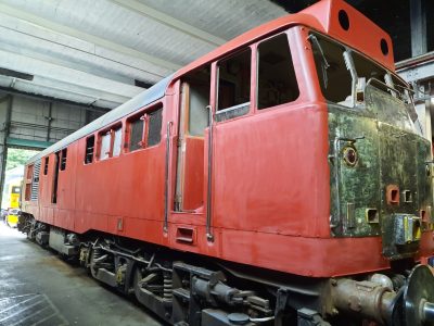 Second coat of primer paint on 31463. Photo by James Whincup
