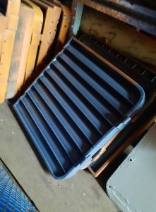 Small grill painted in undercoat. Photo by James Whincup