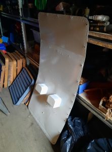 Inside no.1 nose end cover after glossing. Photo by James Whincup