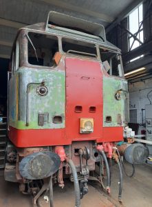 First time for a while, the nose cover is on no.1 cab. Photo by James Whincup